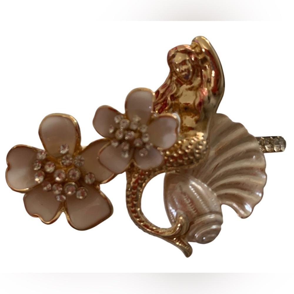 Betsey Johnson Mermaid Hinge Bangle Bracelet New